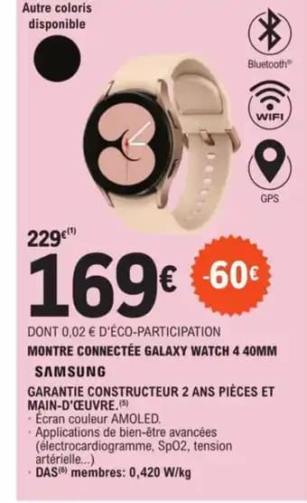 MONTRE CONNECTÉE GALAXY WATCH 4 40MM SAMSUNG