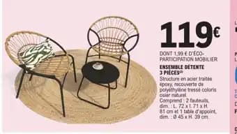 ENSEMBLE DÉTENTE 3 PIÈCES