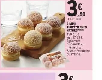 6 MINI TROPÉZIENNES NATURE