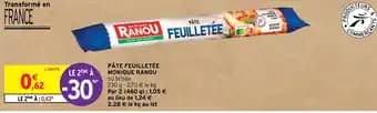PÂTE FEUILLETÉE MONIQUE RANOU