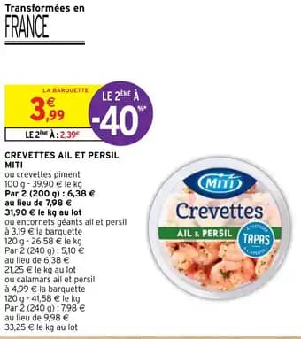 CREVETTES AIL ET PERSIL MITI