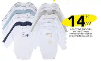 Promotion Exclusives de Lot de bodies : Découvrez l'Offre incontournable