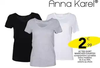 Anna Karel LE TEE-SHIRT MANCHES COURTES