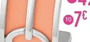 simili cuir turquoise-pêche