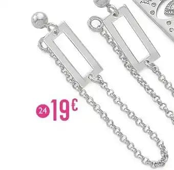 boucles en argent rhodié