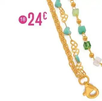 bracelet en argent doré et laque, 16 cm