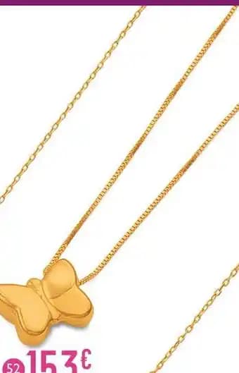 collier, 42 cm, or jaune 1,92 g