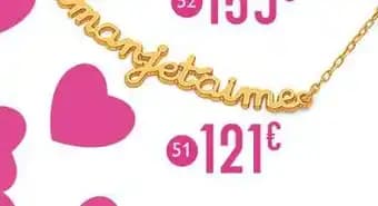 collier, 42 cm, or jaune 1,37 g