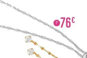 chaîne maille singapour, 42 cm, or gris 0,98 g