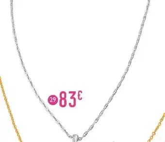 chaîne maille marine, 42 cm, or gris 1,08 g