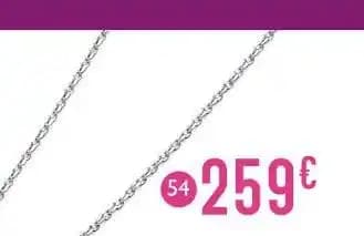 collier diamants 0,14 ct, 42 cm, or gris 1,59 g