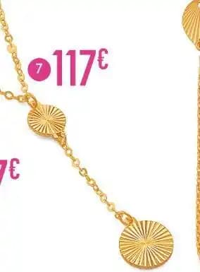 collier, 42 cm, or jaune 1,39 g