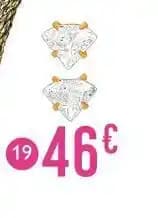 boucles oxyde de zirconium, or jaune 0,45 g