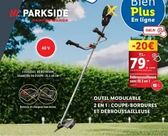 Débroussailleuse sans fil 2 en 1