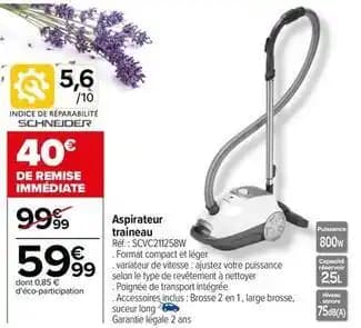 Schneider - aspirateur traineau