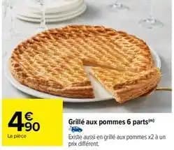 Grillé aux pommes 6 parts