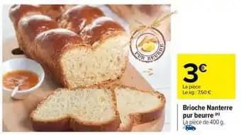 Brioche nanterre pur beurre