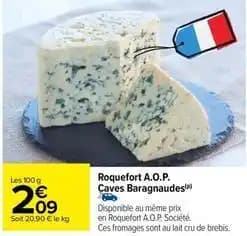 Roquefort a.o.p. caves baragnaudes