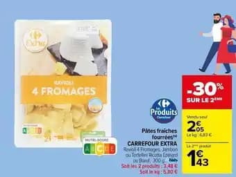 Carrefour - pâtes fraîches fourrées extra