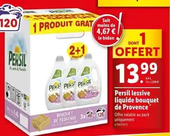 Persil lessive liquide bouquet de Provence