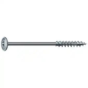 Vis à tête disque Wirox filetage partiel torx zingué blanc grande longueur, Ø 8 mm, longueur 200 mm, boîte de 50