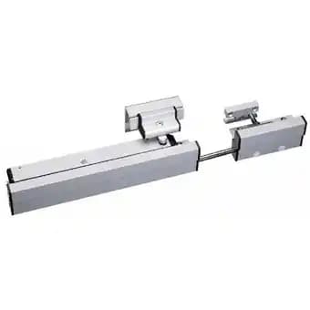 Boîte de compas pour châssis projetant embrasure de 0 à 30 mm, poignée à gauche coloris argent