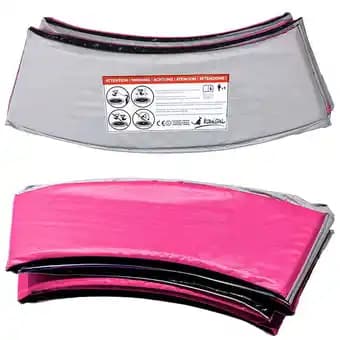 Kangui - Coussin de protection trampoline Ø 250 cm - Rose et Gris