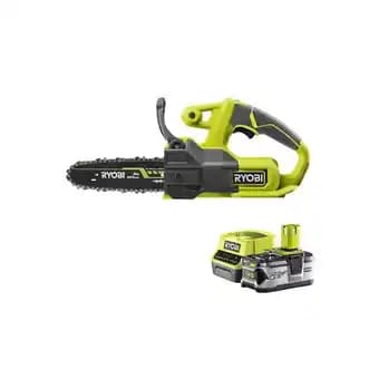 Pack RYOBI Tronçonneuse 18V One+ RY18CS20A-0 - 1 Batterie 4.0Ah - 1 Chargeur rapide RC18120-140
