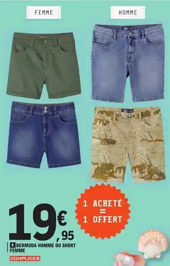 BERMUDA HOMME OU SHORT