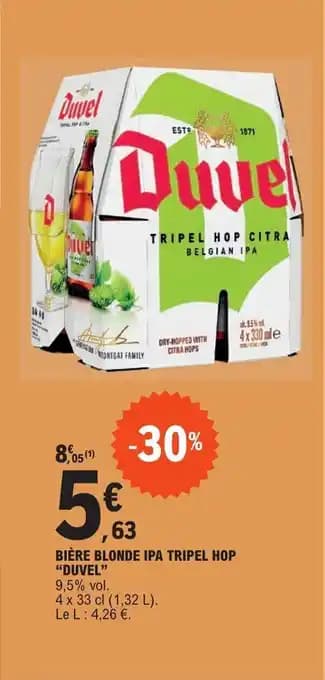 BIÈRE BLONDE IPA TRIPEL HOP "DUVEL"