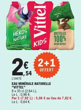 EAU MINÉRALE NATURELLE "VITTEL"