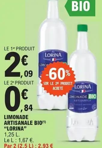 LIMONADE ARTISANALE BIO(1) "LORINA"