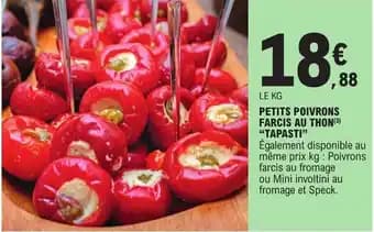 PETITS POIVRONS FARCIS AU THON(3) "TAPASTI"