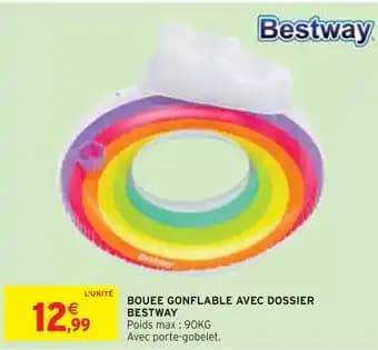 BESTWAY BOUEE GONFLABLE AVEC DOSSIER