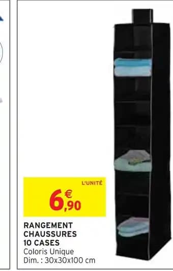 RANGEMENT CHAUSSURES 10 CASES