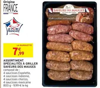 SAVEURS DES MAUGES ASSORTIMENT SPÉCIALITÉS À GRILLER