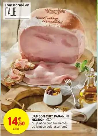 NEGRONI JAMBON CUIT PAGANINI