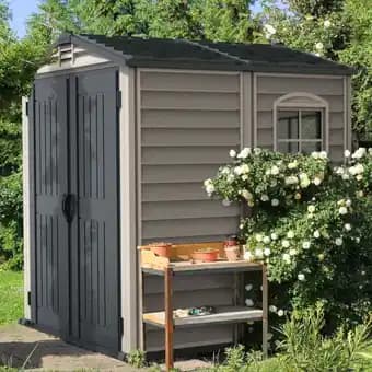 Abri de jardin STOREMAX PVC 4,41m² Dark Grey - Duramax