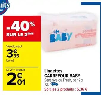 Lingettes CARREFOUR BABY