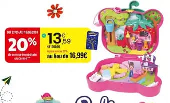 Polly Pocket COFFRET OURSON FRAISE