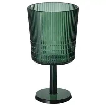 Kallsinnig Verre à vin, plastique vert, 32 cl
