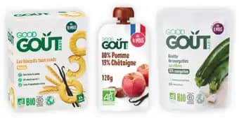 GOOD GOÛT SUR TOUTE L'ALIMENTATION (HORS LAITS)