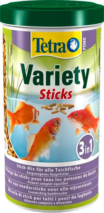 Aliment pour poissons de bassin Variety Sticks 1L