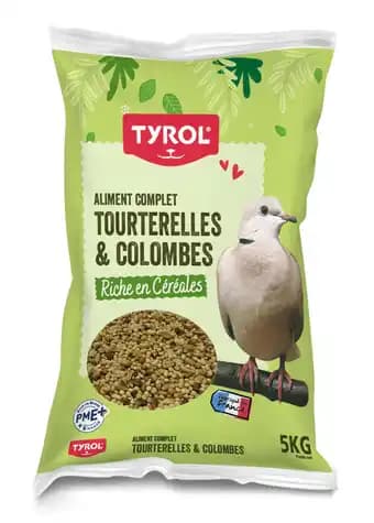 MELANGE TOURTERELLES ET COLOMBES 5KG TYROL