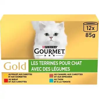 GOURMET GOLD Les Terrines aux Légumes - 12 x 85 g