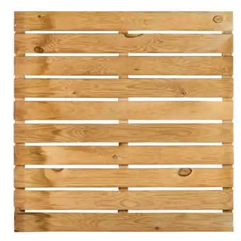 Dalle rainurée 36 mm en pin, 100 x 100 cm