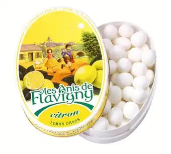 BONBONS ANIS DE FLAVIGNY BOITE OVALE 50G CITRON