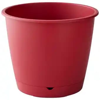 Ecloz - Pot à réserve d'eau L'Autonome Rond Rose Tropicale ⌀30cm