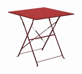 Pro Loisirs - Table Cuba Rouge L.70 x l.70 x H.71 cm