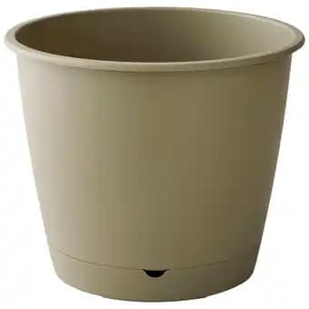 Ecloz - Pot à réserve d'eau L'Autonome Rond Kaki ⌀30cm